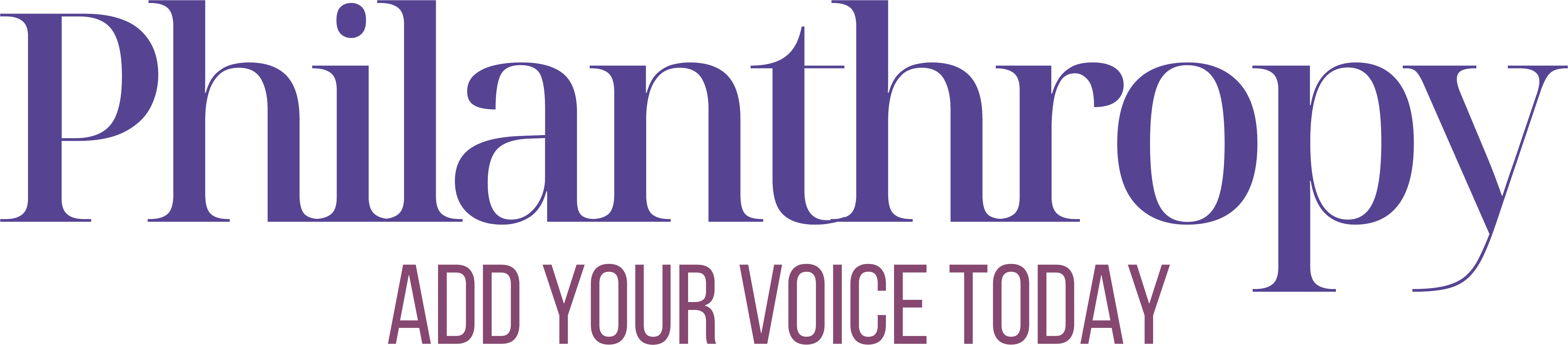 Philanthropy masthead