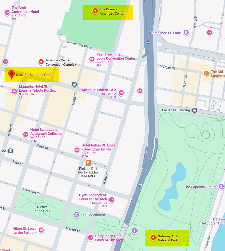 STL hotel map A