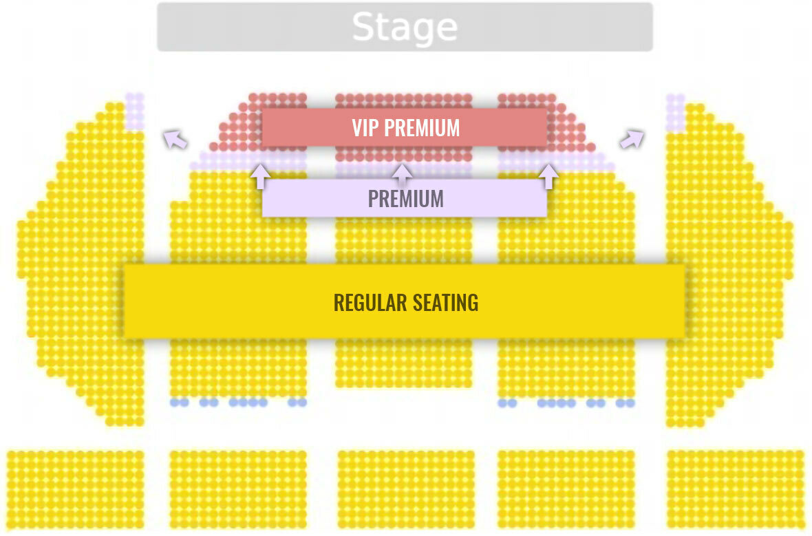 Pasadena seating chart